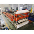 Sheet metal roofing double layer roll forming line